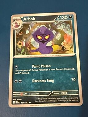 Arbok Pokemon Card - Stage 1 - (101/162)